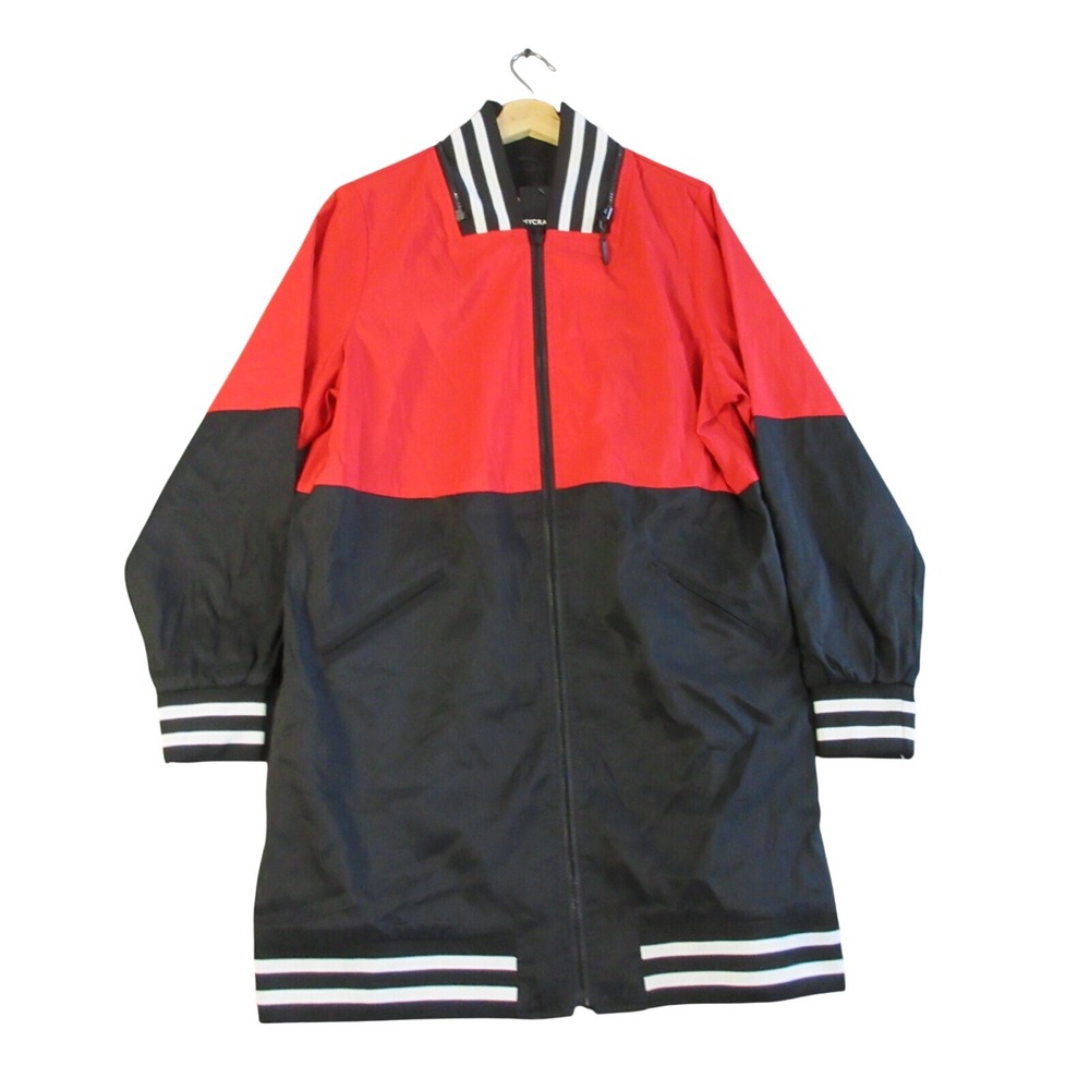 MYCRA Pac Womens Reversible Jacket Coat Rain 1 S M Red Black Packable 830